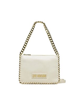 BORSA PU BIANCO + CHAIN BIANCO