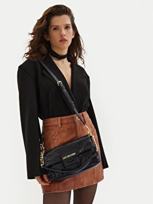 BORSA PL SOFT CROCO NERO