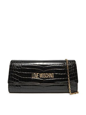 BORSA SHINY CROCO PU NERO
