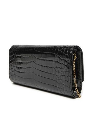 BORSA SHINY CROCO PU NERO