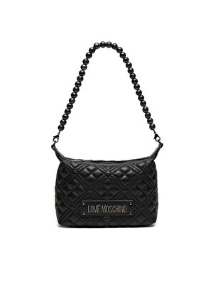 BORSA QUILTED  PU NERO+GALV.G.METAL