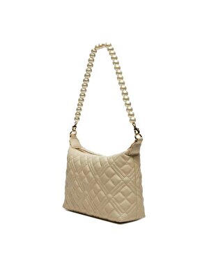 BORSA QUILTED  PU AVORIO