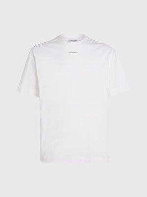 Calvin Klein Erkek Beyaz Kısa Kollu T-Shirt