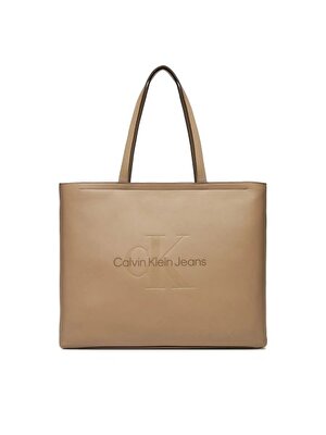 SCULPTED SLIM TOTE34 MONO
