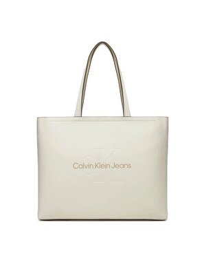 SCULPTED SLIM TOTE34 MONO