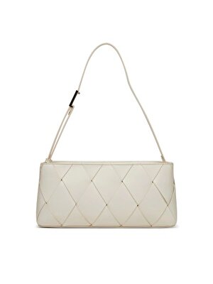 CK WOVEN ELONGATED SHOULDER BAG
