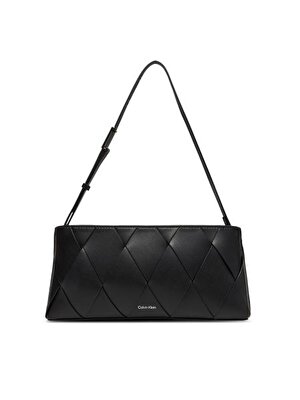 CK WOVEN ELONGATED SHOULDER BAG