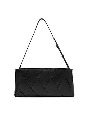 CK WOVEN ELONGATED SHOULDER BAG
