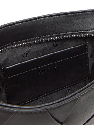 CK WOVEN ELONGATED SHOULDER BAG
