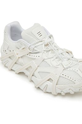 Diesel Erkek Logo Detaylı Beyaz Sneaker (S-PROTOTYPE)