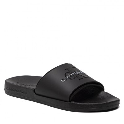 Calvin Klein Erkek Logo Detaylı Siyah Terlik