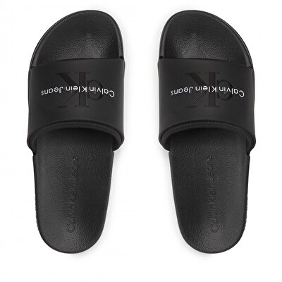 Calvin Klein Erkek Logo Detaylı Siyah Terlik