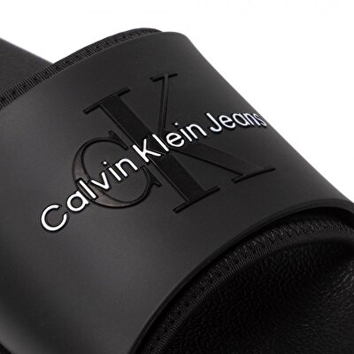 Calvin Klein Erkek Logo Detaylı Siyah Terlik