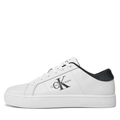 Calvin Klein Erkek Beyaz Logo Detaylı Ayakkabı
