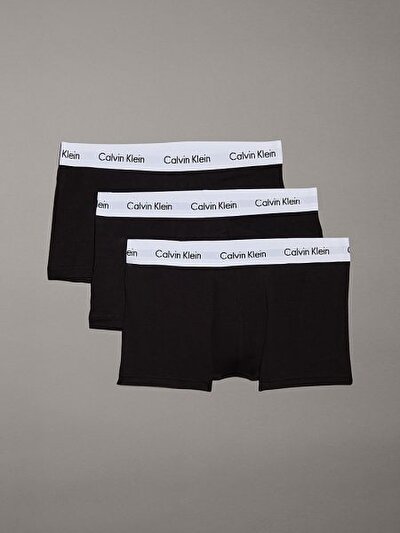 Calvin Klein Erkek 3'lü Siyah Boxer