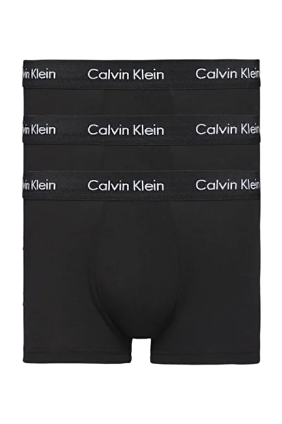 Calvin Klein Erkek 3'lü Siyah Boxer