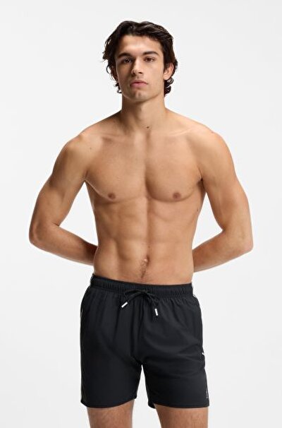 SİYAH LOGOLU ERKEK ŞORT