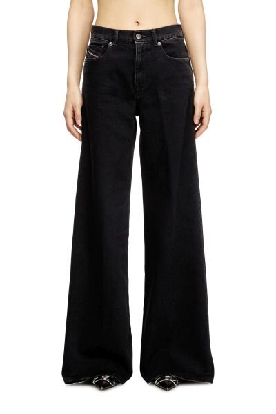 1978 D-AKEMI SİYAH KADIN FLARE JEAN PANTOLON
