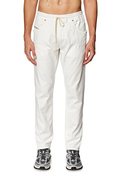 Diesel Erkek Tapered Fit Beyaz Jean (2030 D-KROOLEY JOGG)