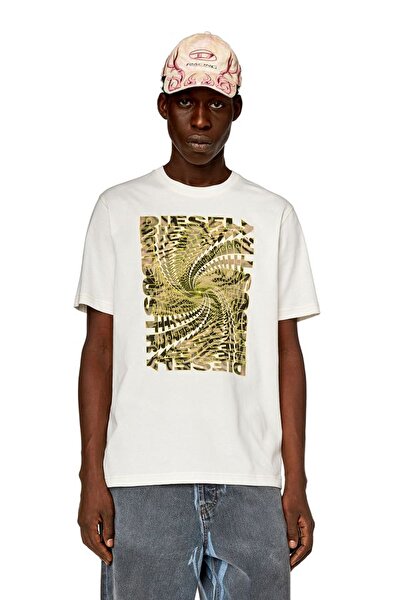 Diesel Erkek Beyaz T-Shirt