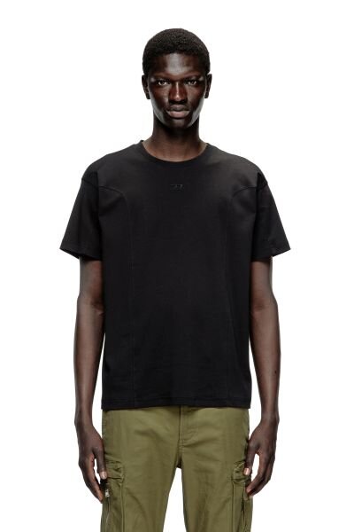SİYAH LOGOLU ERKEK T-SHIRT