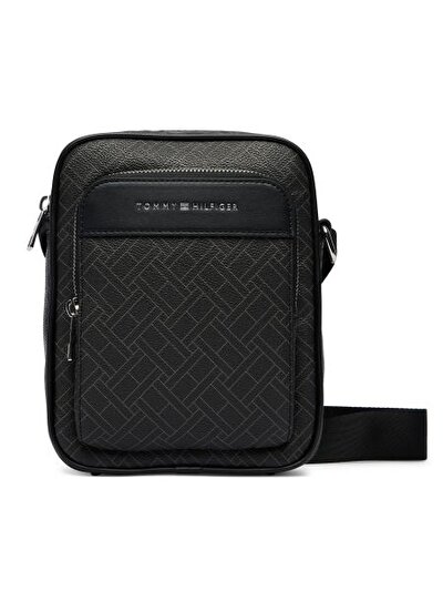 TH FLAG MONOGRAM MINI SİYAH ERKEK ÇARPRAZ ÇANTA