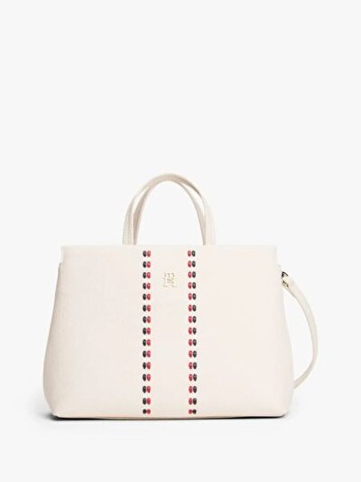 TIMELESS SATCHEL BEJ KADIN OMUZ ÇANTASI