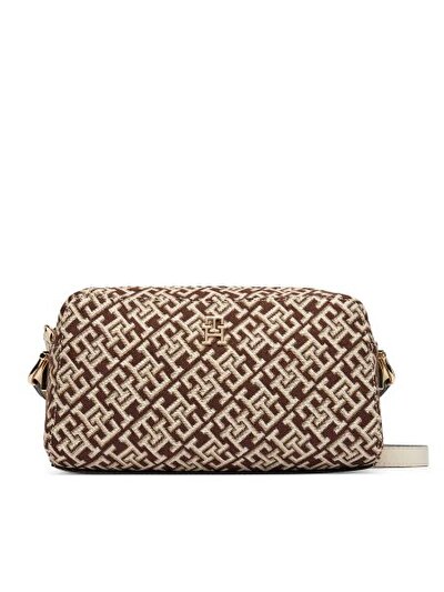 TH GRACE CAMERA BAG JACQUARD KAHVE KADIN ÇAPRAZ ÇANTA