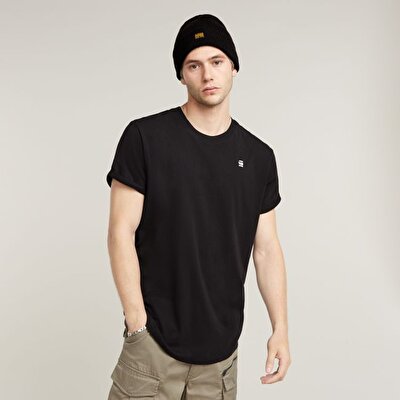 SİYAH LOGOLU ERKEK T-SHIRT