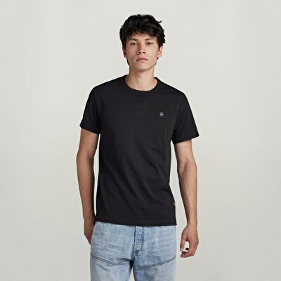 SİYAH LOGOLU ERKEK T-SHIRT