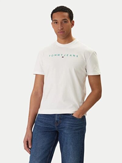 BEYAZ LOGOLU ERKEK T-SHIRT