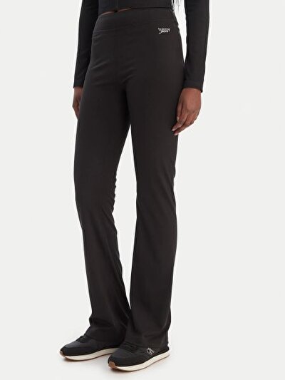 SİYAH LOGOLU KADIN TAYT