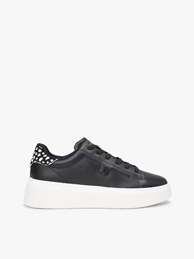 SİYAH KADIN SNEAKER ANIMAL PRINT PLATFORM