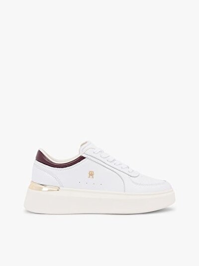 BEYAZ KADIN SNEAKER SHINY PLATFORM