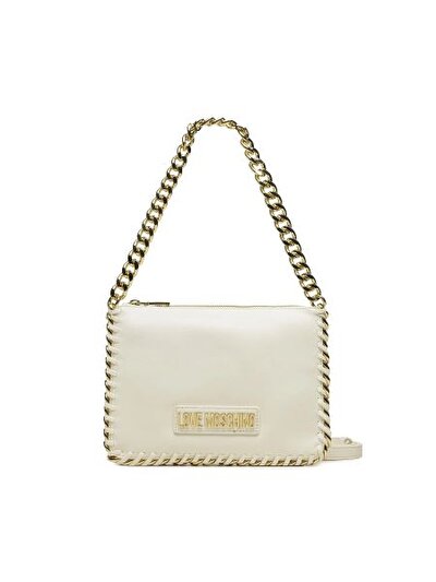 BORSA PU BIANCO + CHAIN BIANCO