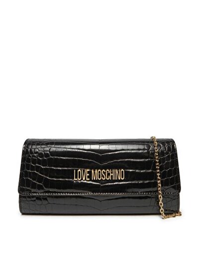 BORSA SHINY CROCO PU NERO