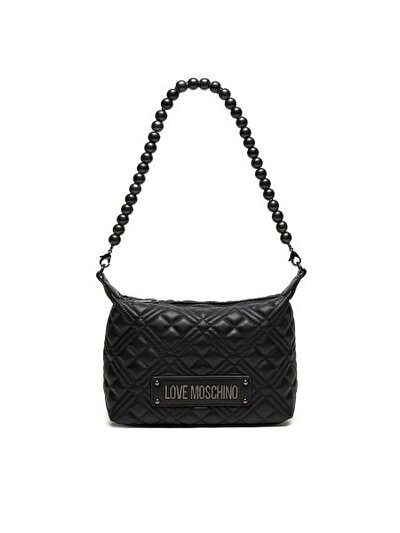 BORSA QUILTED  PU NERO+GALV.G.METAL