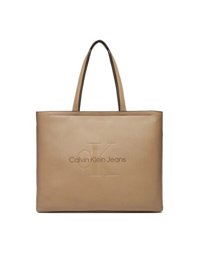 SCULPTED SLIM TOTE34 MONO