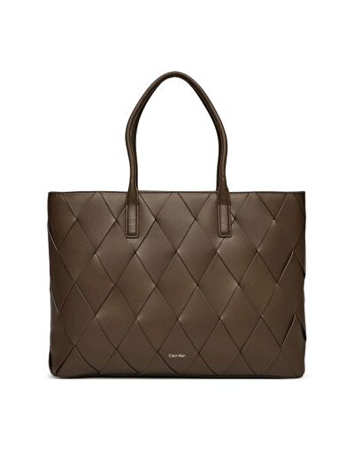 CK WOVEN MEDIUM SHOPPER
