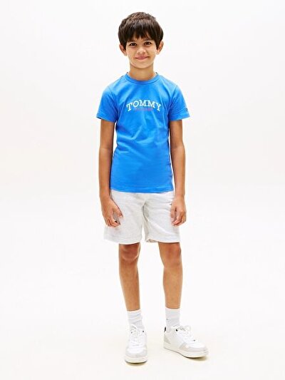 MAVİ T-SHIRT VE BEYAZ ŞORT ERKEK ÇOCUK TAKIM