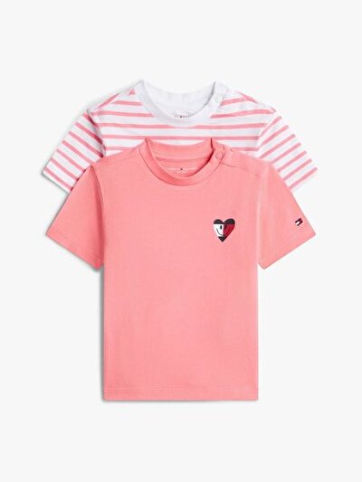 PEMBE BEBEK 2'Lİ PAKET T-SHIRT SETİ