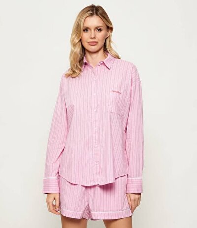 PEMBE KADIN PİJAMA TAKIMI