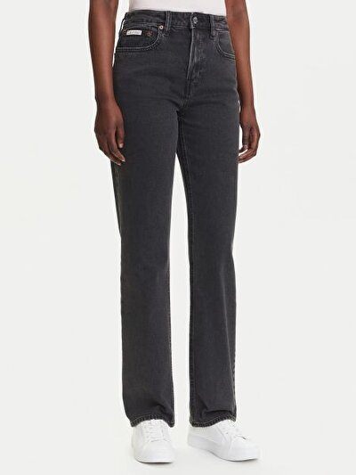 ESSENTIAL ANTRASİT KADIN STRAIGHT JEAN PANTOLON