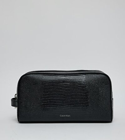 LIZARD EMBOSSED WASHBAG/DOPP KIT