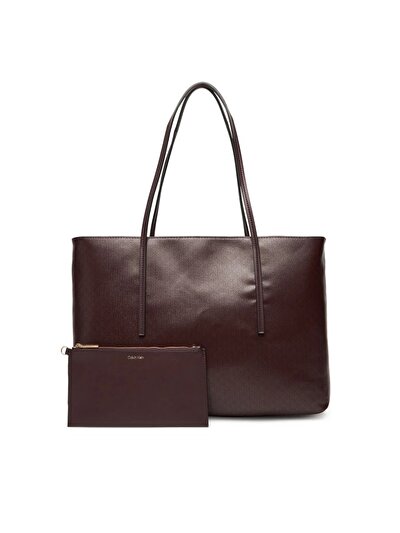 EMBLEM AOP TOTE W/ POUCH