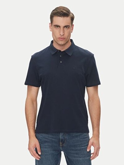 MAVİ LOGOLU ERKEK POLO T-SHIRT