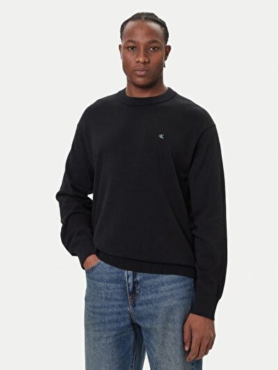 SİYAH LOGOLU ERKEK SWEATSHIRT