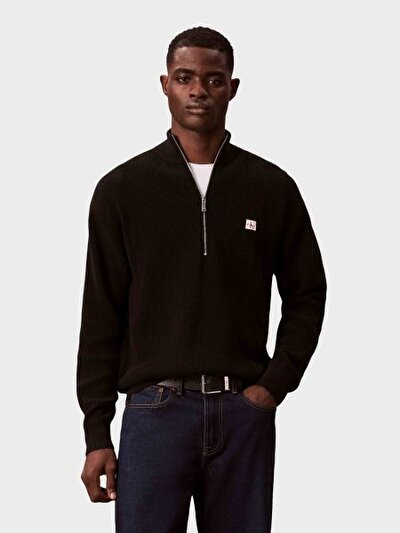 SİYAH LOGOLU ERKEK TRİKO