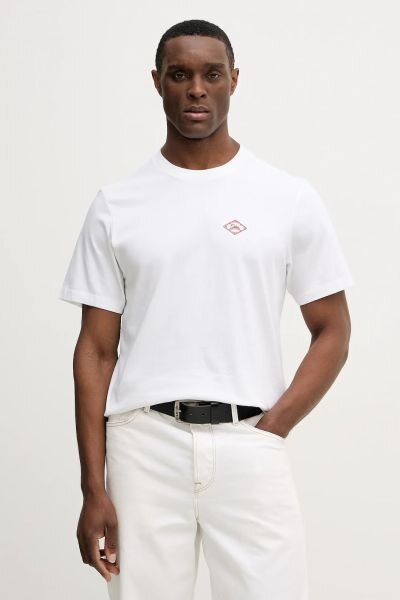 BEYAZ LOGOLU ERKEK T-SHIRT