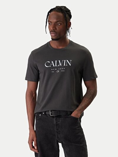 GRİ LOGOLU ERKEK T-SHIRT
